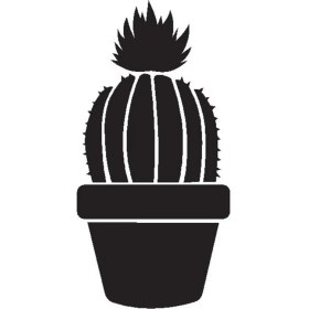 Resim BYR002 Saksı Çiçeği Kaktüs (Tip 7) 60X120 cm [efsngrck] 