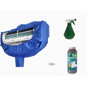 Resim Ermiya Unico Klima Temizleme Branda 9 12 18 Btu 3 Mt Hortum 1 Lt Sıvı Hellove Püskürtme Sprey Şişesi 
