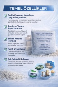 Resim nemtut CLAY PACK AKTİF KİL NEM ALICI 2 UNİT ( 12 CM X 8 CM - 74 g ) 70 ADET 