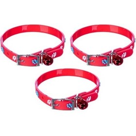 Resim Pati Figürlü Ayarlanabilir Silikon Kedi Tasması 