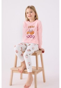 Resim Rolypoly Kız Çocuk Pembe Pijama Takımı 5274-48599 Pembe 