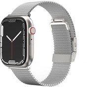 Resim Apple Watch Amazingthing Titan Metal Hasır Kordon 