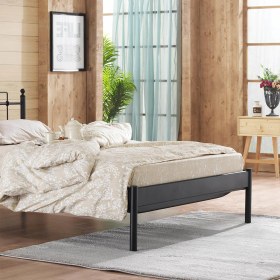 Resim Unimet Hatkus-S Çift Kişilik Ferforje Metal Karyola-Siyah 