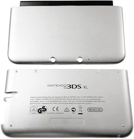 Resim Valley Of The Sun Orijinal 3DSXL Ekstra Konut Case A/E Yüz Kabukları için 2 ADET Gümüş Gri Değiştirme, 3DS XL/LL 3DSLL El Oyun Konsolları, Yeni Gri ABD Edition Özel DIY Üst/Alt Kapakları Plakalar 