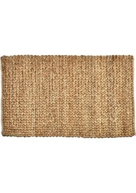 Resim Dekoratif Hasır Jüt Halı Paspas 150cmx100cm Kahverengi 