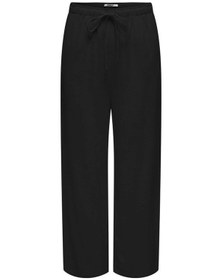 Resim Only 15322263 Onlsıesta Pull-up Lınen Pnt Black Kadın Pantolon Siyah 