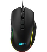 Resim Lecoo MS140 Kablolu 6400DPI 10 Makro Tuşlu RGB LED Gaming Optik Mouse 