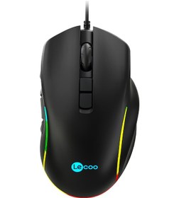 Resim Lecoo MS140 Kablolu 6400DPI 10 Makro Tuşlu RGB LED Gaming Optik Mouse 