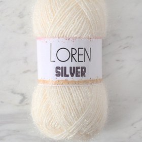 Resim LOREN SILVER BEYAZ EL ÖRGÜ İPİ - RS0064 - 34070 