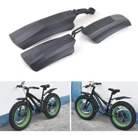 Resim Asroya Plastik Ön Arka Bisiklet Geniş Çamurluk Seti 20-29 Jant E-bike / Fat Bike / Bisiklet Uyumlu 