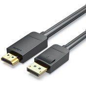 Resim HİQONİC Displayport To Hdmi Çevirici Dönüştürücü Adaptör Kablosu 1.8 Metre 