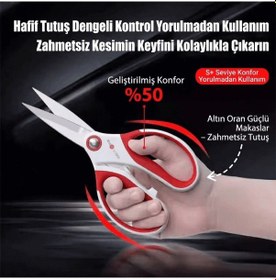 Resim Profesyonel Geniş Saplı Terzi Makası 8 İnç - Pın-d8 