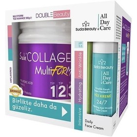 Resim Suda Collagen Double Beauty Multiform Kolajen 300 G + Yüz Kremi 