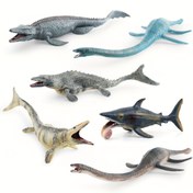 Resim Eski Deniz Dinozoru Modeli Hayvan Gri Mosasaur Haibarong Statik Gösterim Oyuncak 