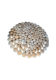 Resim Deri Love Bakır Varaklı Deri Halı 