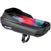 Resim Wıld Man E16 Eva Sert Kabuk Dokunmatik Ekran Gidon Çantası Bisiklet Ekipmanları Siyah Siyah 