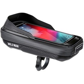 Resim Wıld Man E16 Eva Sert Kabuk Dokunmatik Ekran Gidon Çantası Bisiklet Ekipmanları Siyah Siyah 