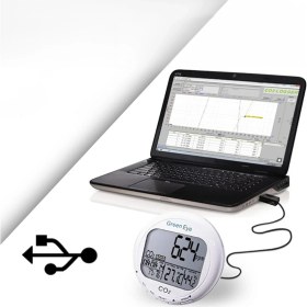 Resim Sevgift Az 7798 Dijital Karbondioksit, Sıcaklık ve Nem Kayıt Cihazı 