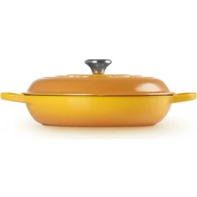 Resim Emaye Döküm Nektar Yuvarlak Güveç, 30CM 