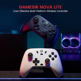 Resim GameSir Nova Lite Çoklu Platform Kablosuz Oyun Kumandası, PC, Steam, Switch, iOS ve Android Uyumlu Hall Effect 20Hz Turbo (Space Purple) 