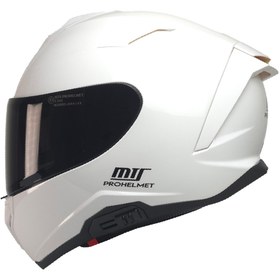 Resim MTS X-340 FULL FACE GÜNEŞ VİZÖRLÜ KASK (BEYAZ) 