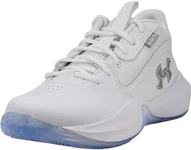 Resim Under Armour Lockdown 7 Erkek Basketbol Ayakkabısı White/White/Metallic Silver 41 EU 