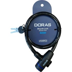 Resim Unkatech Doras Anahtarlı Bisiklet Kilidi 80X12 SIYAH-B2000 