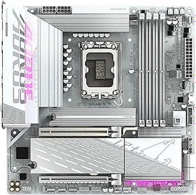 Resim GIGABYTE B860M AORUS ELITE WIFI6E ICE LGA1851 DDR5 7200MHz(OC) PCIe 5.0 M.2 WiFi 6E 2.5GbE LAN Beyaz mATX Anakart 