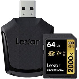 Resim Lexar 64gb 2000x Professional Sdxc Rdr Uii 