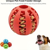 Resim 1PC Köpek Topu Oyuncakları Küçük Köpekler için Etkileşimli Elastikiyet Yavru Çiğneme Oyuncak Diş Temizleme Kauçuk Gıda Topu Oyuncak Pet Malzemeleri Aksesuarları 