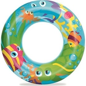 Resim Bestway Deniz Dünyası Simit 56cm Balık Çok Renkli 
