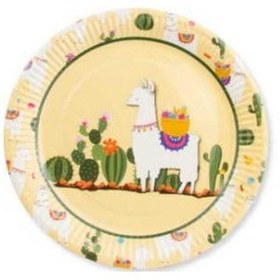 Resim Tabak Lama Kaktüslü Karton 23 Cm 8 Adet 