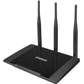 Resim EVEREST EWR-674N, 4Port, 1 WAN, 300Mbps, 2.4Ghz Wifi, Masaüstü, Megabit, WISP, Repeater, Router, Access Point 