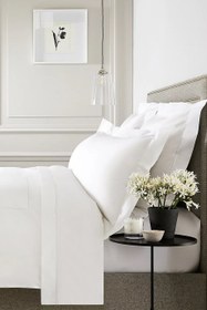 Resim Pimlico Pikolu Mısır Pamuğu Düz Çarşaf - Beyaz / King 275 × 275 cm 