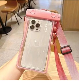 Resim Hightower Pembe 1 Adet Yüksek Kaliteli Dokunmatik Telefon Kılıfı Ayarlanabilir Askılı Dayanıklı Pvc Yüzme Dalış Çantası Seyahat Outdoor Pembe 