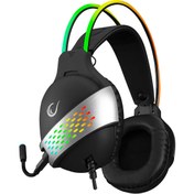 Resim Rampage Rm-k37 Black Eagle Siyah Usb 7.1 Rgb Headband Gaming Mikrofonlu Oyuncu Kulaklığı 