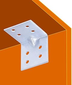 Resim Badem10 Mobilya Dolap Köşe Bağlantı Sabitleme L Demir Gönye 40x40x40 mm (25 ADET) 