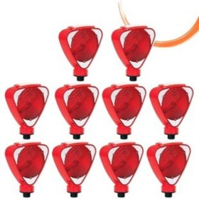 Resim Evelux Solar Üçgen Flaşör kırmızı 10 Adet 