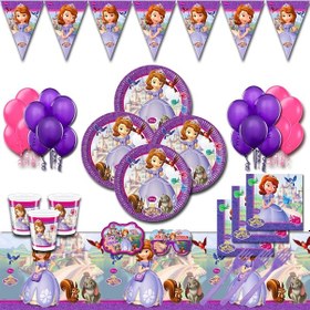 Resim Sofia Prenses Sofia Doğum Günü Parti Malzemeleri Süsleri Seti 