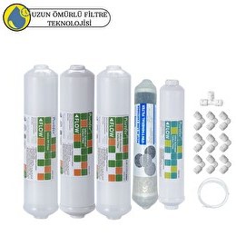 Resim Pemax Water Solutions Purefer Kapalı Kasa Su Arıtma Cihazlarına Sertifikalı 5'li Mebransız Şeffaf 4'lü Mineral 