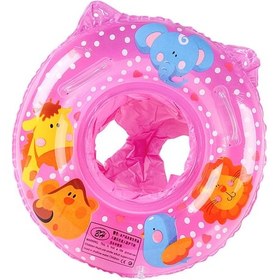 Resim Suntek Bebek Yüzme Simidi Tüp Daire Şamandıra Kırmızı-gül Pembe 