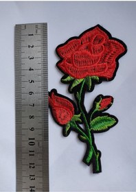 Resim DUAYEN Ütü Ile Yapışan Nakış Gül Desen Arma 