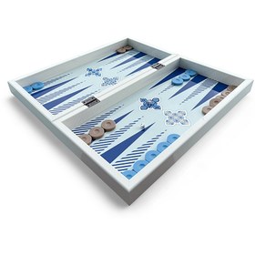 Resim Biggdesign Blue Tile Tavla, Çizilmez Zeminli, Mıknatıslı MDF Kasa, 2 Kat Vernik Cilalı 