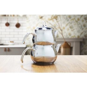 Resim Papatyam Küre Metal Aile Çaydanlık Takımı Küre-Metal-Aile Gri 