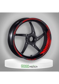 Resim Reflektör Beyaz Yamaha Mt-07 Uyumlu Racıng 1 Set Jant Şeridi Çok Renkli 