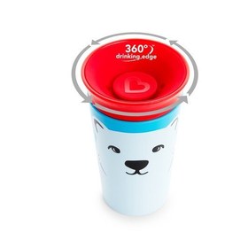 Resim Munchkin Mucize 360° Wildlove Alıştırma Bardağı 12 ay+ 266 ml Ayı 