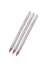 Resim Jumbo Kırmızı Kalem 3 Adet Kırmızı Başlık Kalemi Üçgen Kırmızı Renk Kurşun Kalem İlk Kalemim Çok Renkli 