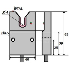 Resim Mefa İks-p40ta-pk ,kübik/3mm Pnp-nc Ayar+iptal 3-kablo İplik Sensör 