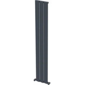 Resim Carisa Step Dikey Alüminyum Radyatör Modern Tasarım Antrasit 180X28 cm 