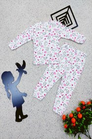 Resim Hayvan Desenli Kız Bebek Pijama Takımı ka985558 